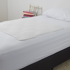 All Purpose, Extra Soft, Waterproof Bed Pad - White -Suitable for all beds BD1003W