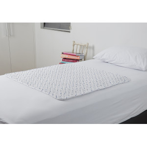 Linen Saver, Extra Soft, Waterproof Bed Pad - Floral - Suitable for all Beds BD1029F