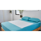 Light & Easy, Quick Dry, Waterproof Bed Pad - White - Fits Across Single/King Single/Double Bed or 3/4 length on any bed