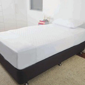 Excel, Extra Soft, Waterproof Bed Pad with Tuck Ins - White - Single/King Single BD1035