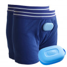 Pjama Bedwetting Treatment KIT Boxer (DARK BLUE) & Alarm LARGE (182-188) 