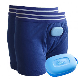 Pjama Bedwetting Treatment KIT Boxer (DARK BLUE) & Alarm LARGE (182-188)  4123