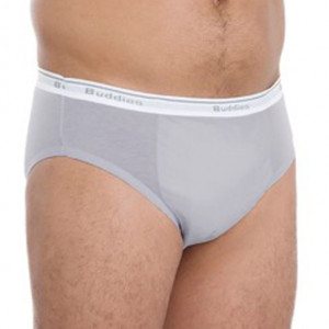 Assured, Absorbent, Waterproof, Grey, Low Waisted Jock Style Brief - Small BD3009GS