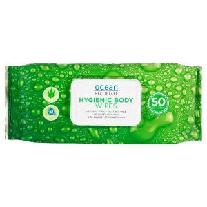 Ocean Hygienic Body Wipes 33x23cm (P50) 5195 Ocean Hygienic Body Wipes 33x23cm (P50) 5195